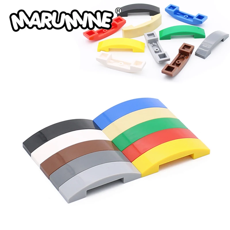 

Marumine 93273 Slope Curved 4 x 1 Double No Studs MOC Blocks Accessories Construction Kit Plastic Building Bricks Hobby Modeling