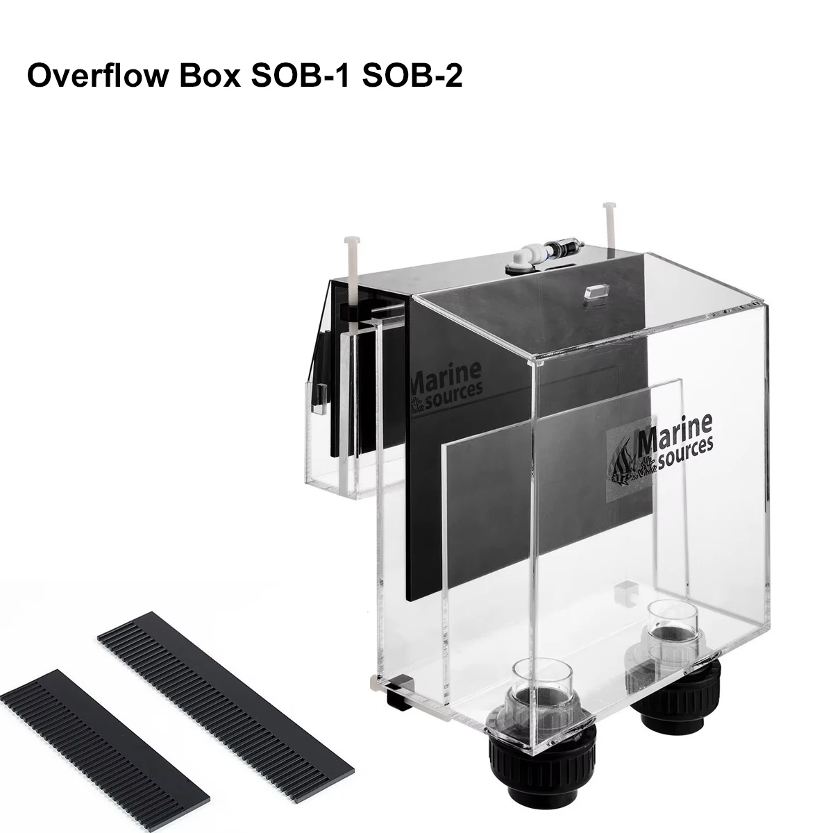 Overflow Box SOB-1 SOB-2 Aquarium Fish Tank Master Tank Does Not Open Holes, Siphon Overflow, Self-starting Fish Tank Cleaning