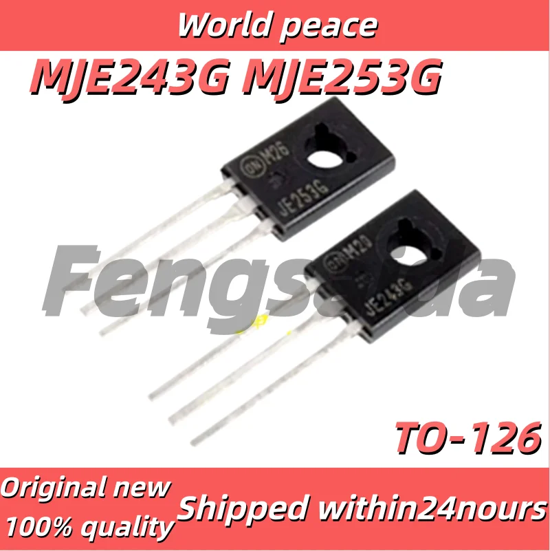 5PCS/100% Brand new original JE243G JE253G 4A 100V MJE243G MJE253G Package TO-126