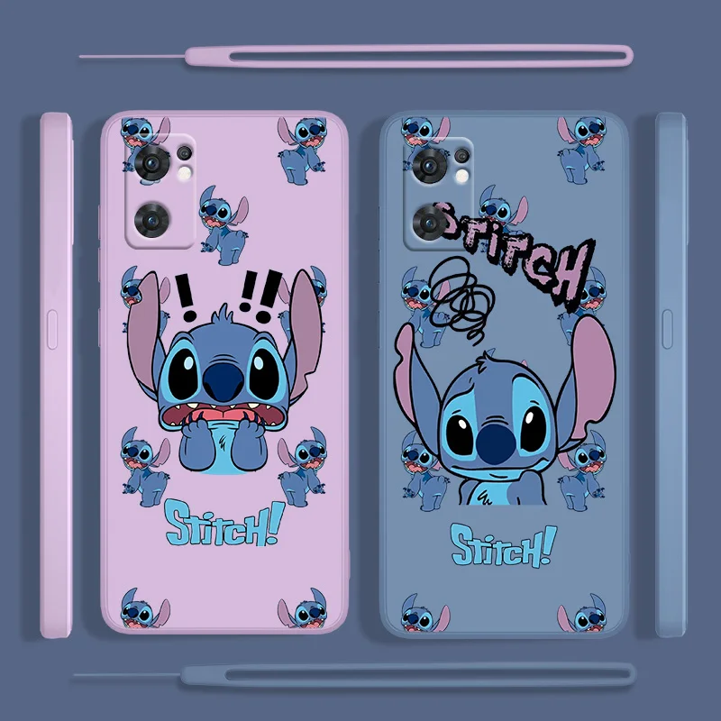 Stitch Abomination Cute Phone Case For OPPO Find X5 X3 X2 Lite Pro Neo A96 A94 A93 A77 A76 A74 A73 Liquid Rope Cover