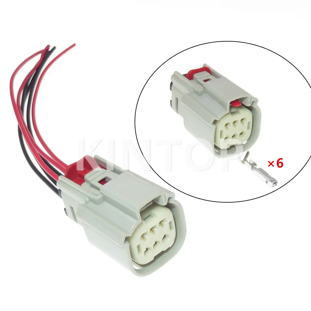 

1 комплект, 6 контактов 33472-0602 33482-3602, автомобильный разъем переменного тока в сборе, автоматическая розетка для автомобиля Ford