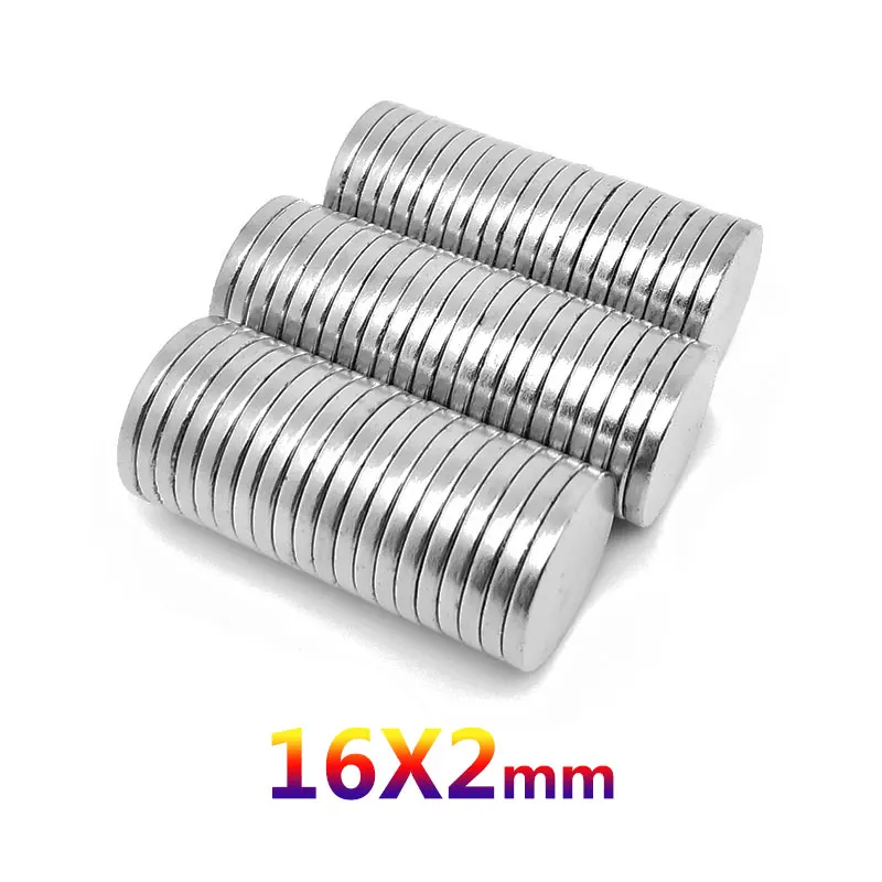 5/10/20/50/100/150PCS 16x2mm Round N35 Super Strong Neodymium Magnet 16mm x 2mm N35 Super Powerful  imanes Magnetic Disc