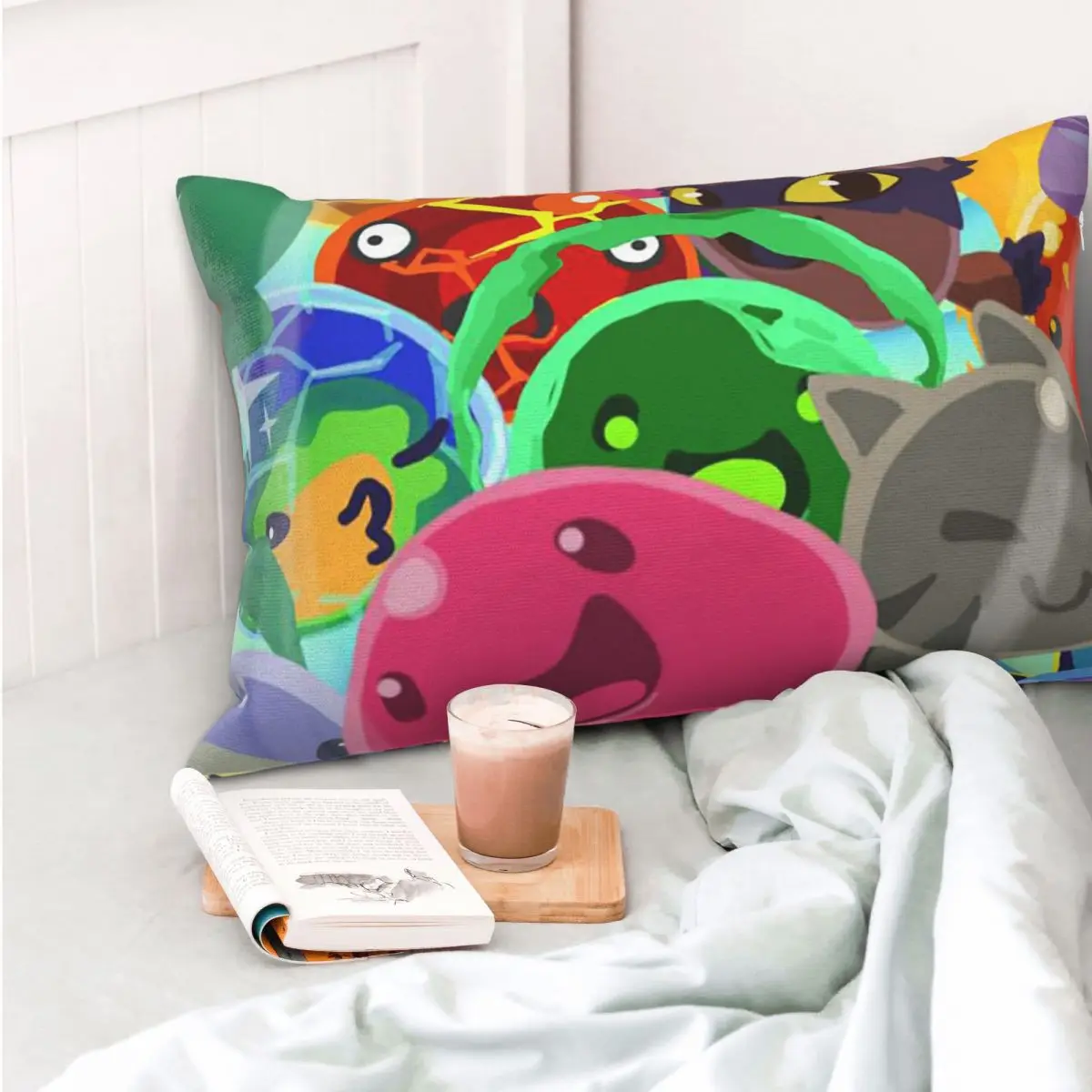 Slime Rancher Cartoon Game Anime Cute Rectangle Pillowcase Cushion Cover Decorative Bedroom Bed Home Comfort Throw Pillow