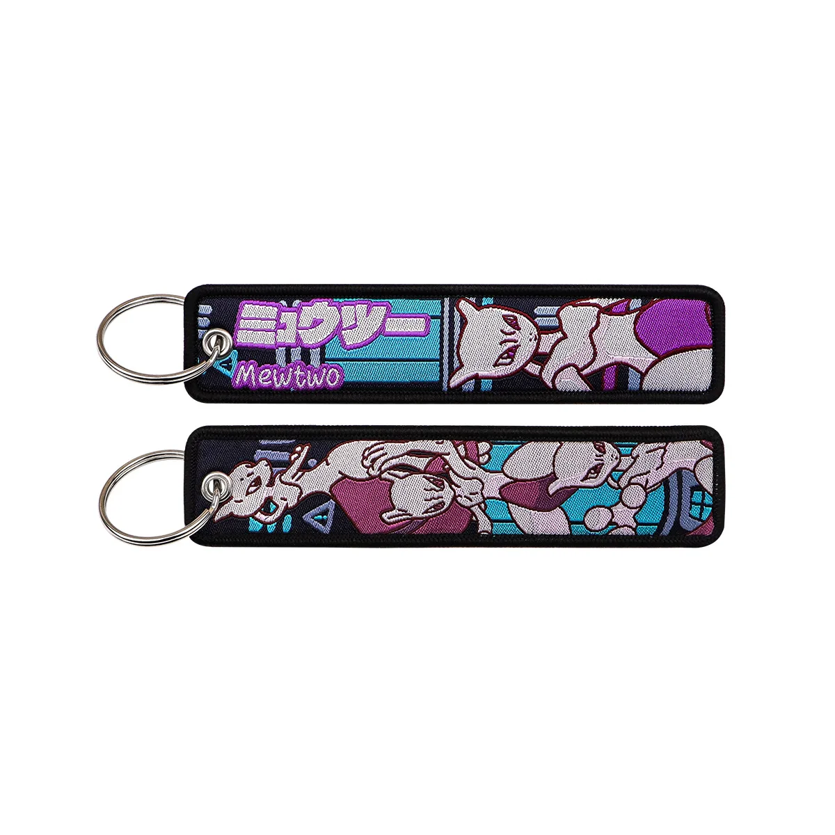 Pokemon Anime Stickerei Schlüsselanhänger Schlüsselband Jet-Tag für Autos Motorräder Rucksack Schlüsselring Anhänger Schmuck Anime Fan Zubehör