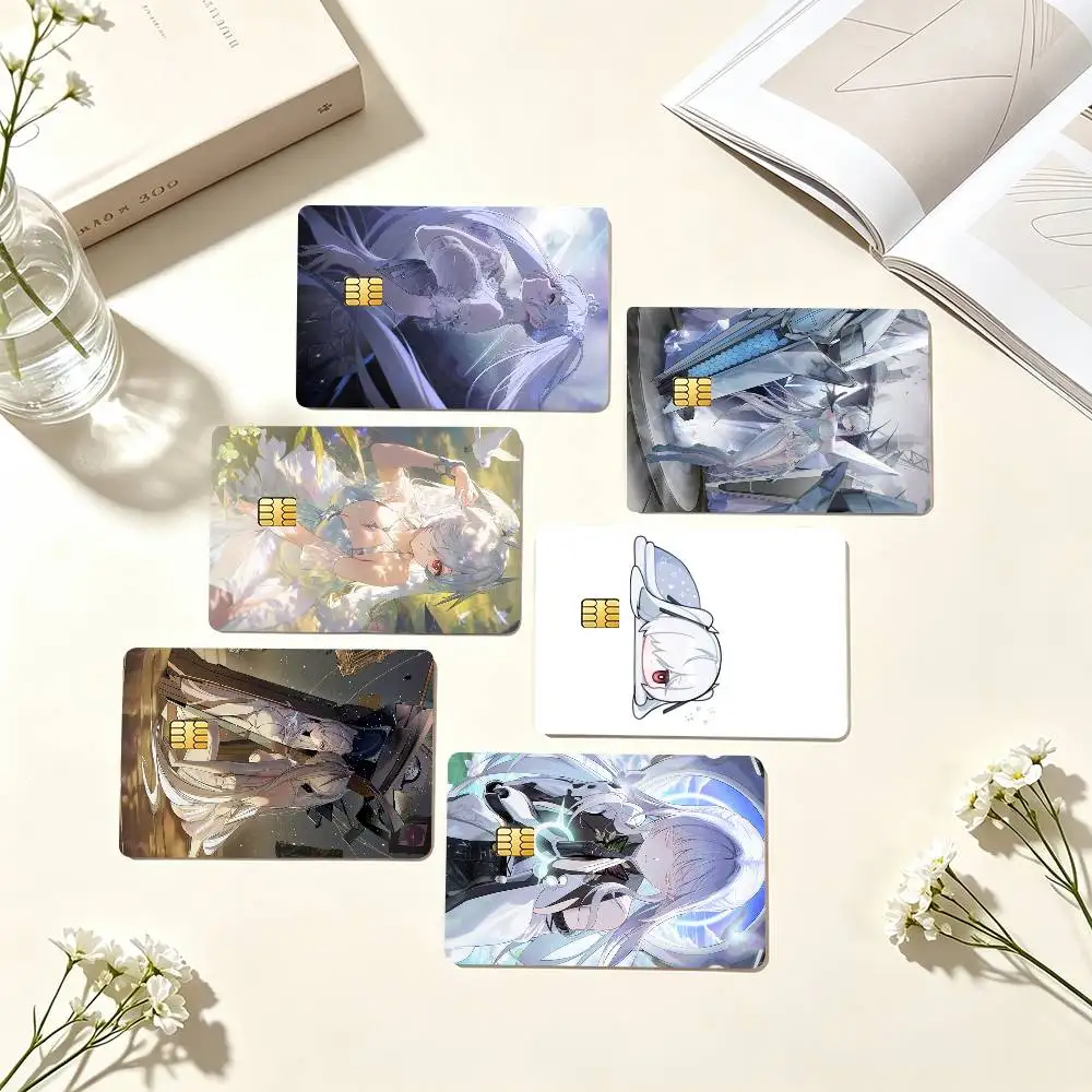 C-Cinderella Goddess of Victory Credit Card HD Stickers Game Card Decal Small Chip Waterproof Sticker Gift