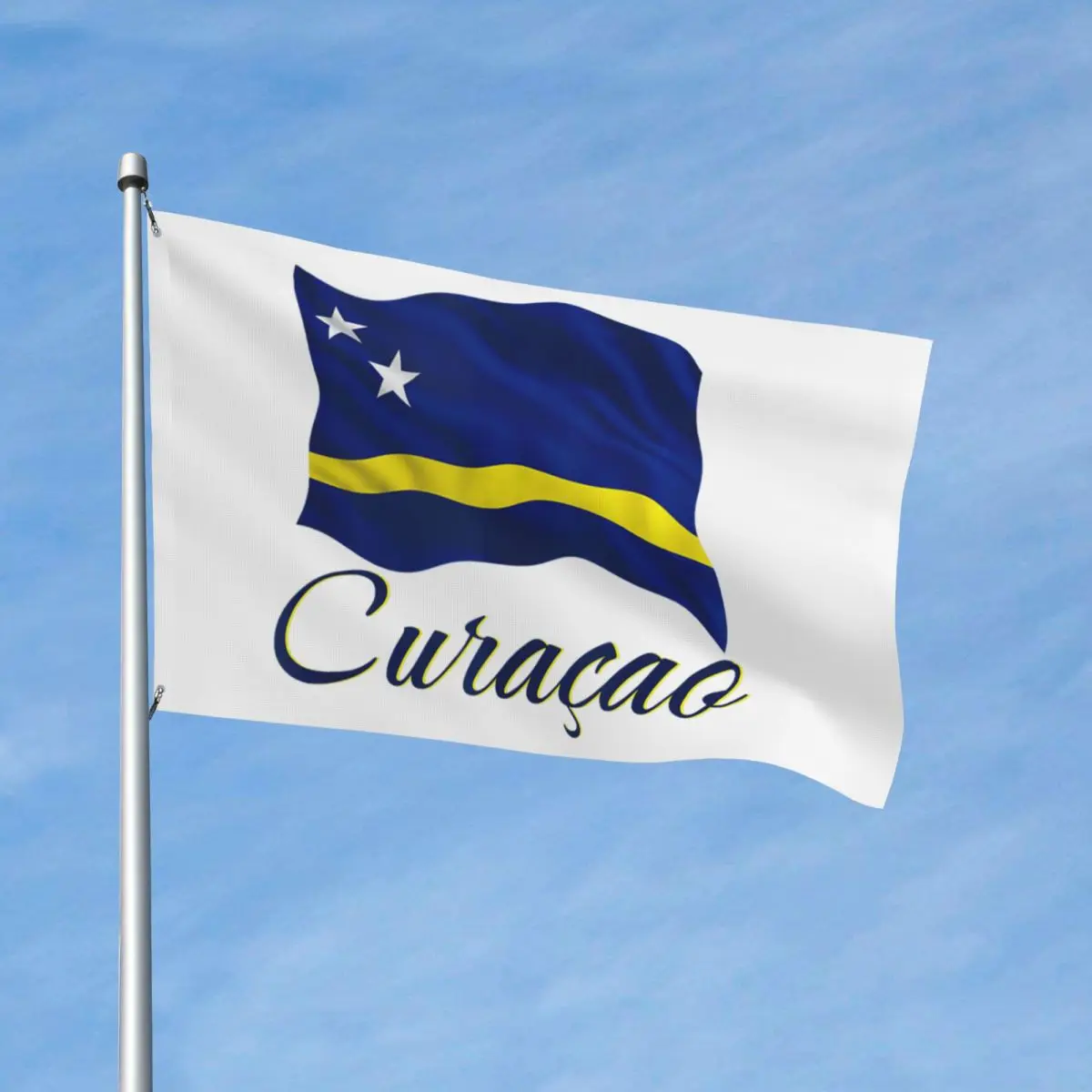 Curacao Flag Patriotic Flag Fashion Hanging Flags 90X150cm Graphic Banner For Indoor Outdoor Decor