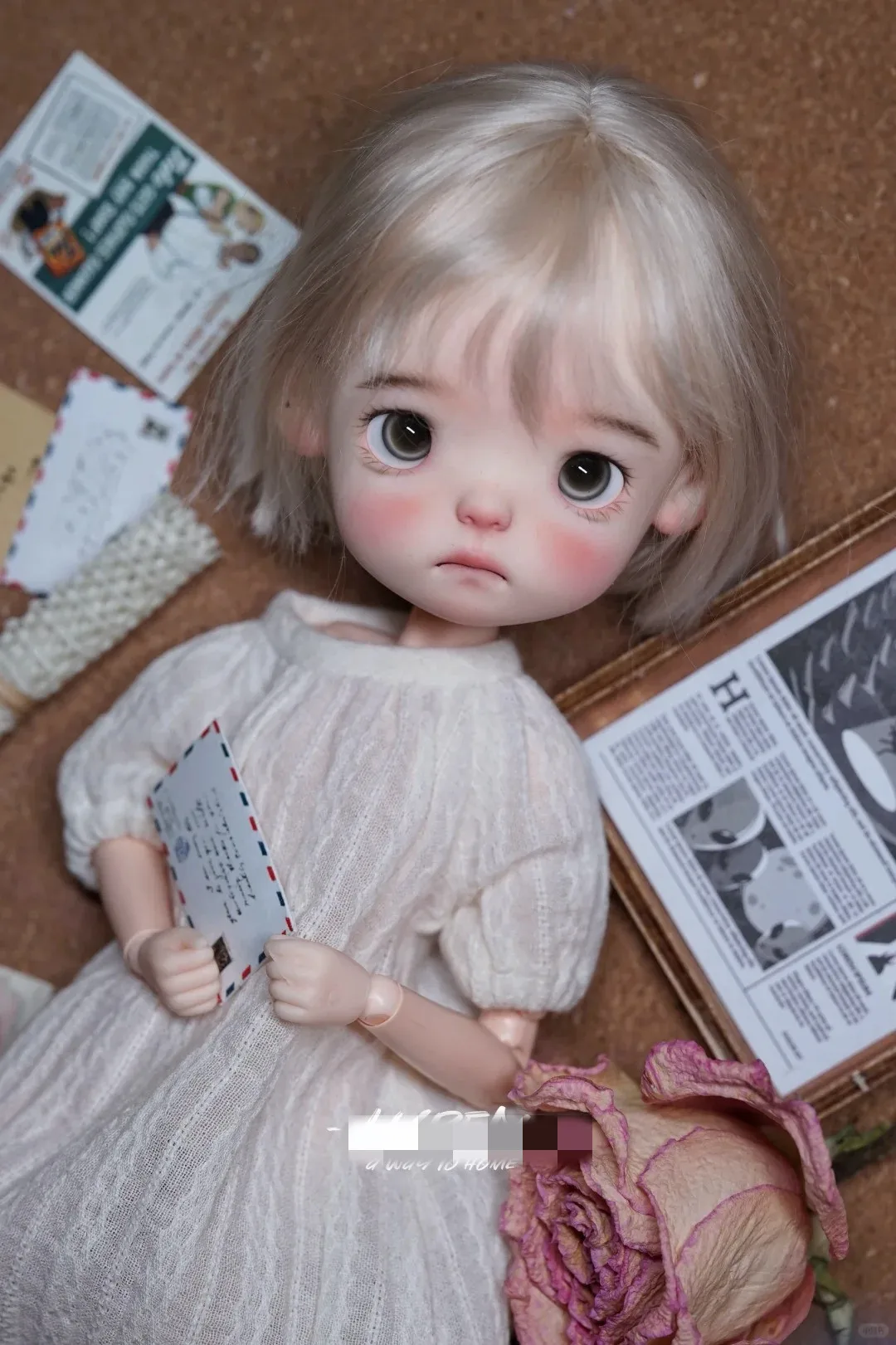 Nuovo 26.5 centimetri Cute Boy bjd Doll 1/6 sd comune umanoide toot Becco Nude Baby xiaop Resina Dolce vino spot trucco spedizione gratuita