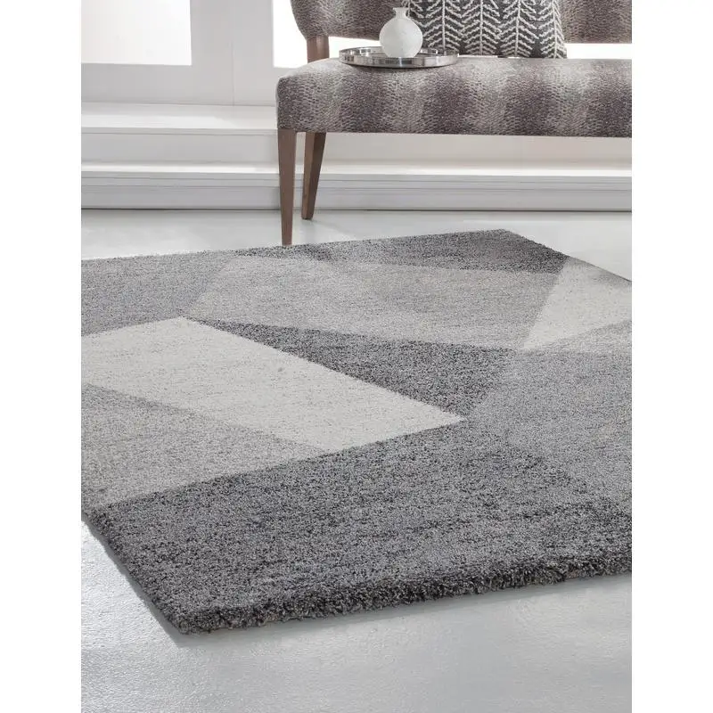 

Charcoal Grey Ivory Area Rug for Home Decor, Soft and Durable Carpet, Modern Design for Living Room, Bedroom, and Dining Room