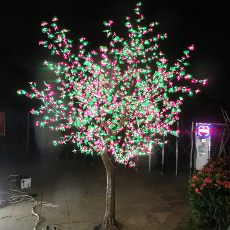 LED simulation cherry blossom tree light outdoor waterproof hotel square decorative lanterns landscape courtyard luminous light