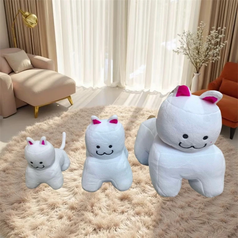 

Cute Pixel Cat Plush Soft Square Classic Kitty Cuddly For Kids Teens Gamers Room Decor Bedside Office Desk Party Birthday Gift