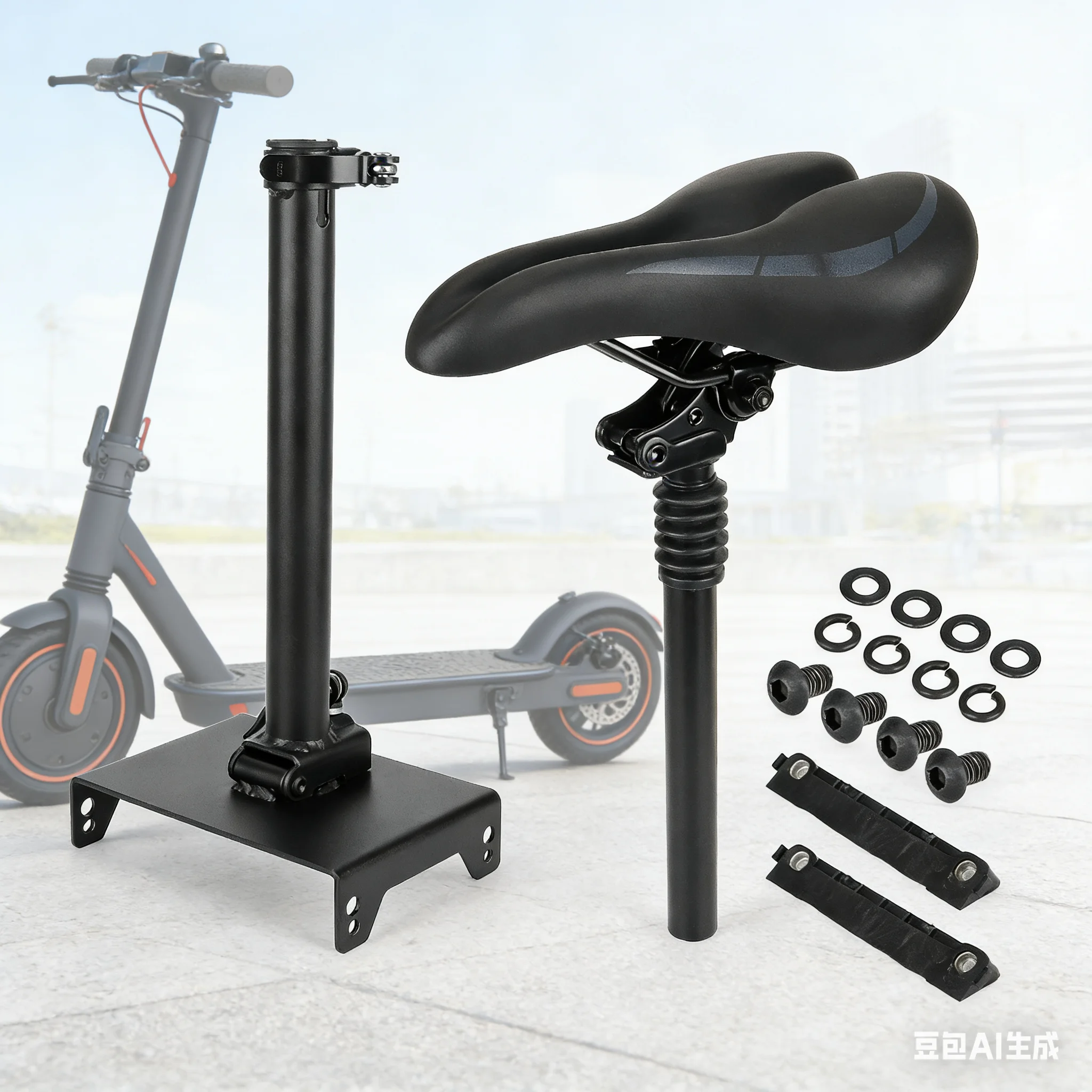 Roller Sitzkissen Große/Kleine Sattel Nicht-loch Faltbare Stoßdämpfende Sitz Für Ninebot G30 MAX E-Scooter Sitz ersetzen Teile