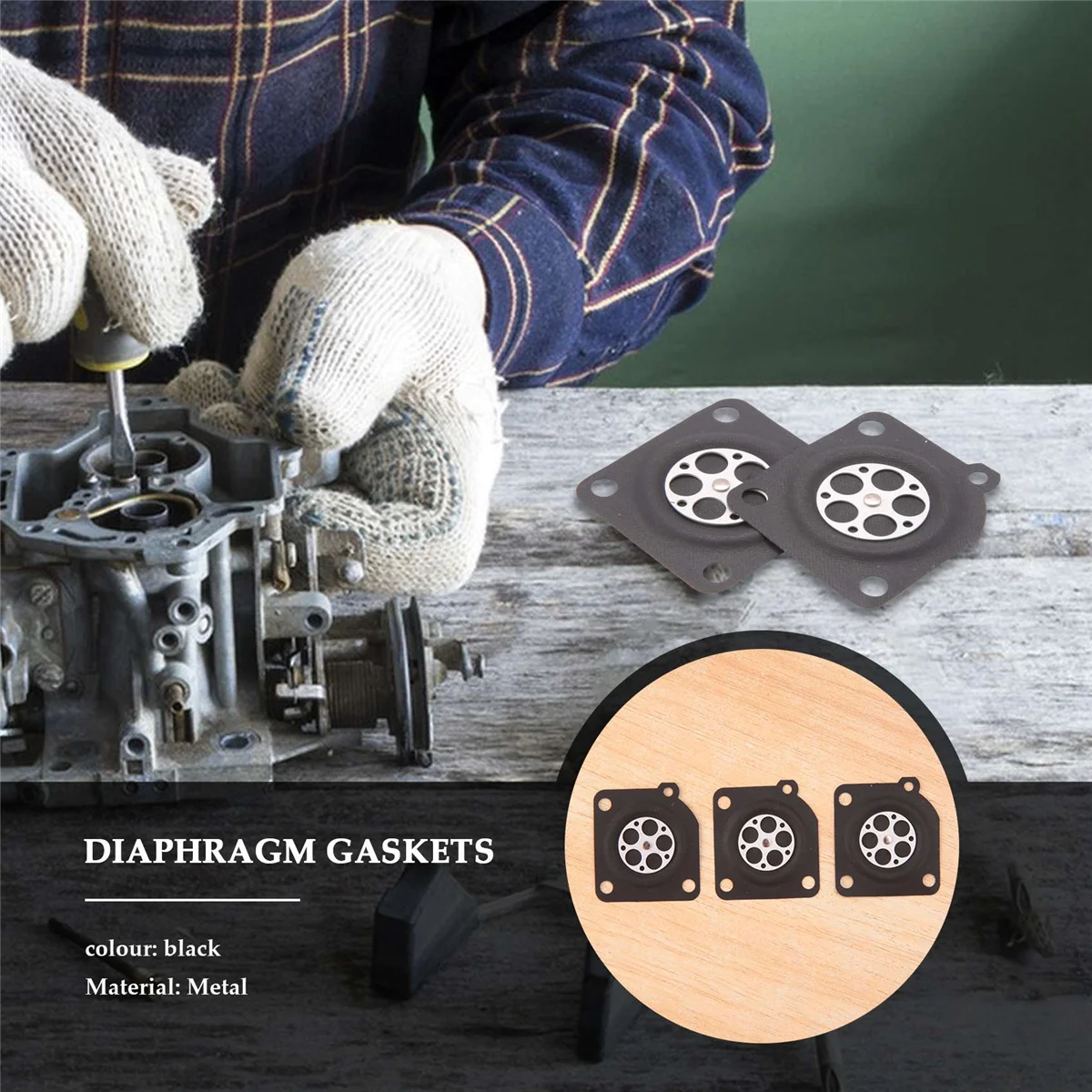 Vendas! 50 unidades A 015006   Diafragma do carburador para ZAMA C1-M2B C1S-E1 C1S-E2 C1S-H4A C1S-H4B C1S-H4C C1S-H8 C1S-H8A C1S-K1D C1S-S3