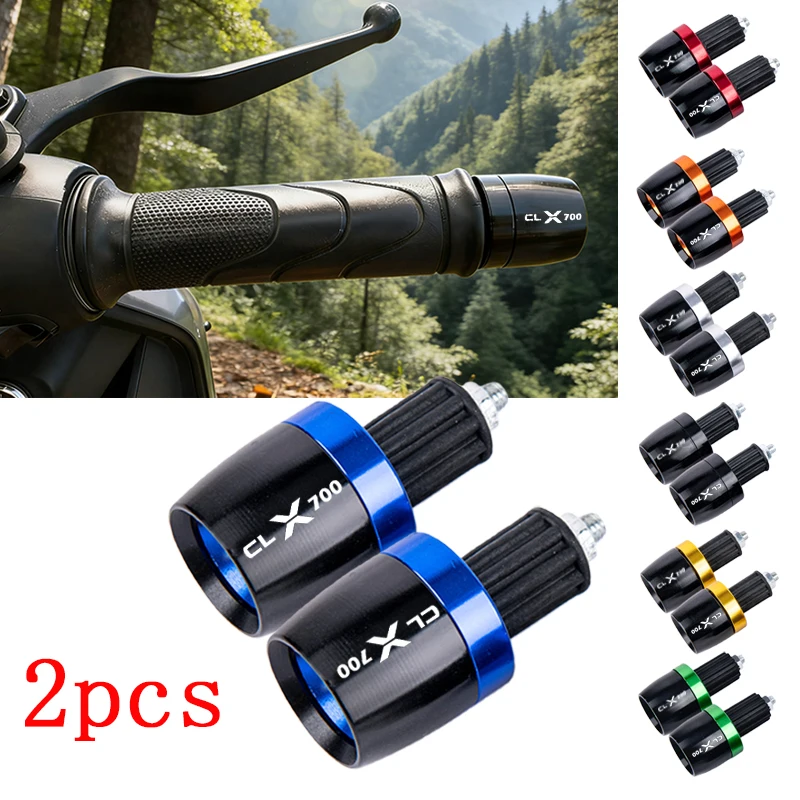 Manoplas de Guidão de Motocicleta 7/8" (22MM) com Ponteiras para CFMOTO 700 CLX CL-X 700 CLX700 CF MOTO 700 2021-2026 - Acessórios