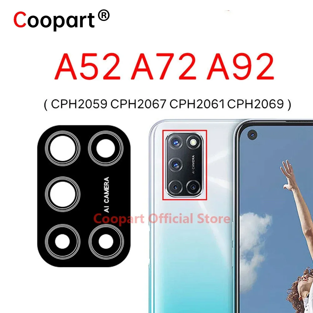 Rear Back Camera Glass For OPPO A52 A72 A92 Camera Lens Glass Cover Replacement Repair Part CPH2059 CPH2067 CPH2061 CPH2069