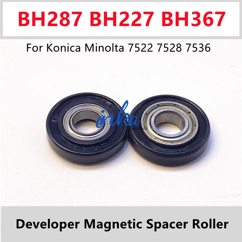 

10Sets Developer Magnetic Spacer Roller For Konica Minolta Bizhub 287 227 367 7528 7536 7522 BH367 BH227 BH287 Spacer Roller