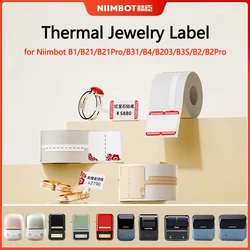 Niimbot Thermal Jewelry Label Paper for B4 B31 B2 B1 B21 B3S B203 Label Printers Waterproof Ornaments Glasses Sticker Label Tape