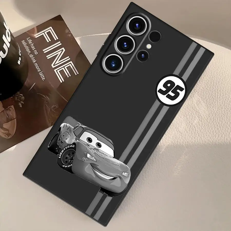 Coole Lightning McQueen Disney Hülle für Samsung Galaxy S20 S24+ S22 S25+ S9 S23 FE S24 Plus S25 Ultra S21 Soft Back Phone Cover