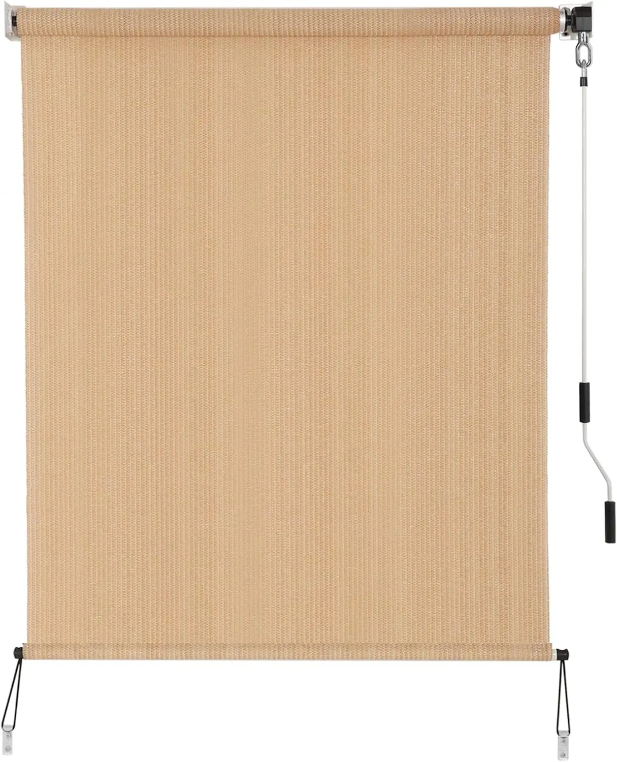 

Cordless Outdoor Roller Shade 6x6 Feet, UV Protection Privacy Screen for Patio Pergola Balcony