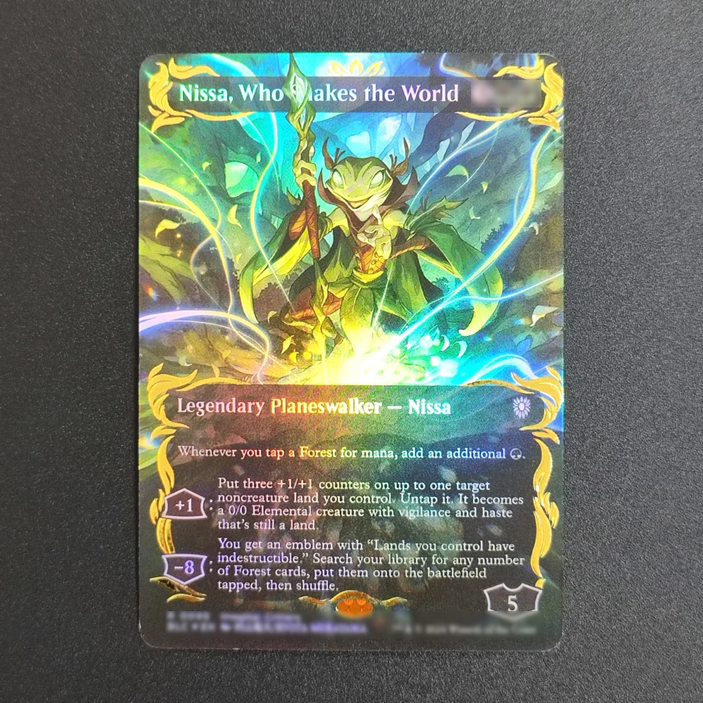 

Коллекционные карты Proxy TCG: Nissa, Создательница Мира (0096) – Высококачественные игровые карты для настольных игр и торговли, игрушки