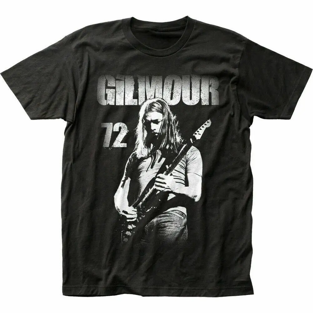 Rock Punk T Shirts David Gilmour Gilmour '72 T-shirt Rock Band T-shirt American Summer Street Print Casual Loose T-shirt Unisex