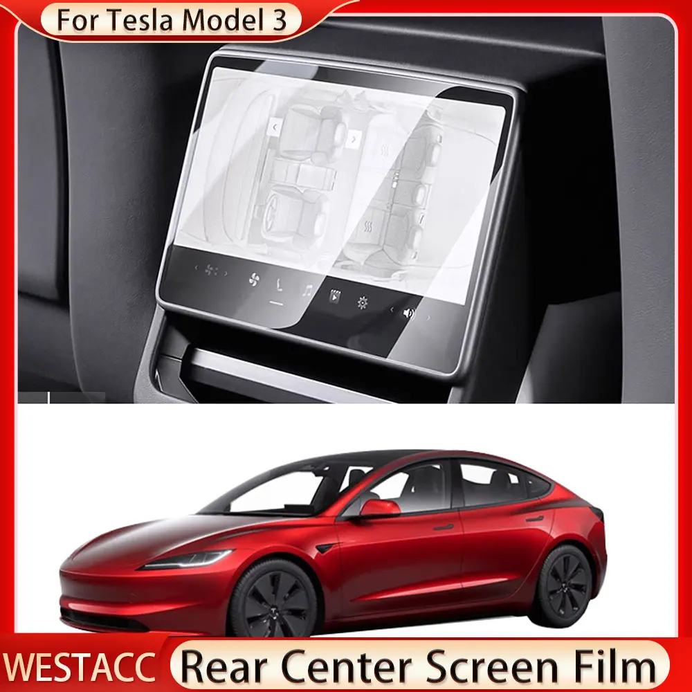 

Rear Center Touch Screen Film for Tesla Model3 Model 3 Highland 2024 Back Screen Film Tempered Glasses Protector Accessories