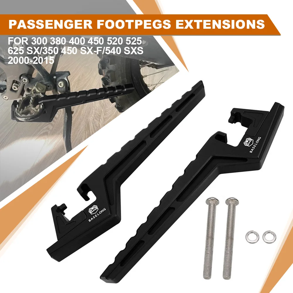 

Accessories FOR 450 525 560 990 SMR/690 625 660 SMC/SMC-R/Rally 2002-2022 Motorcycle Passenger Footpegs Extensions Aluminium