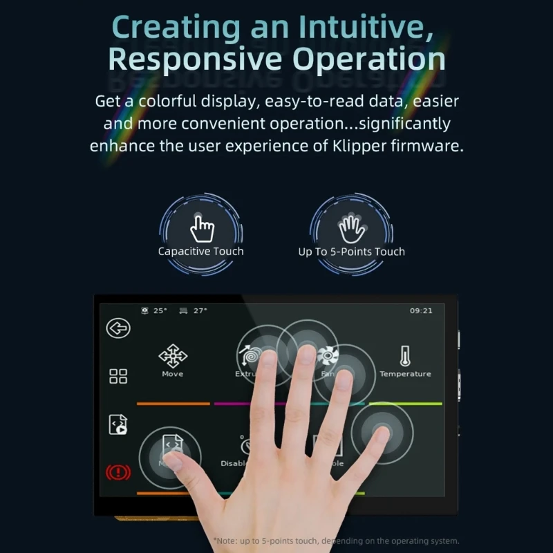 Universal 5inch 7inch Display Touches Screen for RPI4 and 3D Printer HDMI5 HDMI7