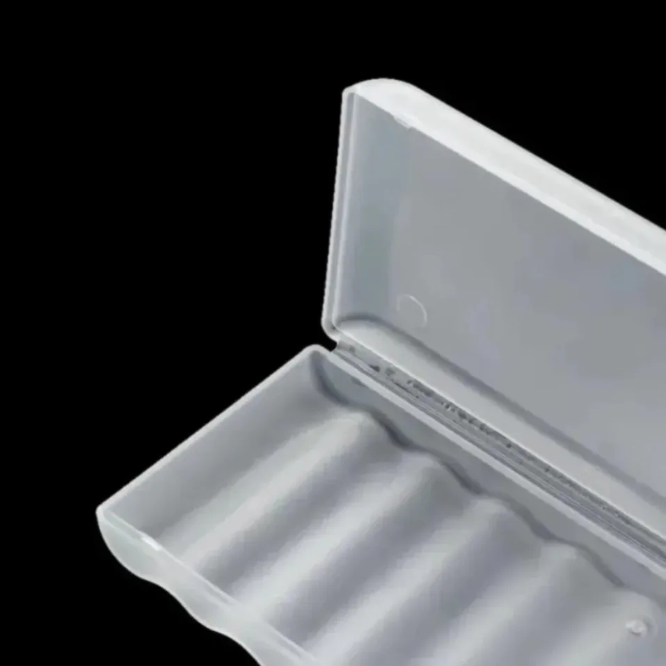 1PCS Transparent 10 Slot Battery Storage Box Plastic AA AAA Battery Organizing Container Battery Organizer Accessories