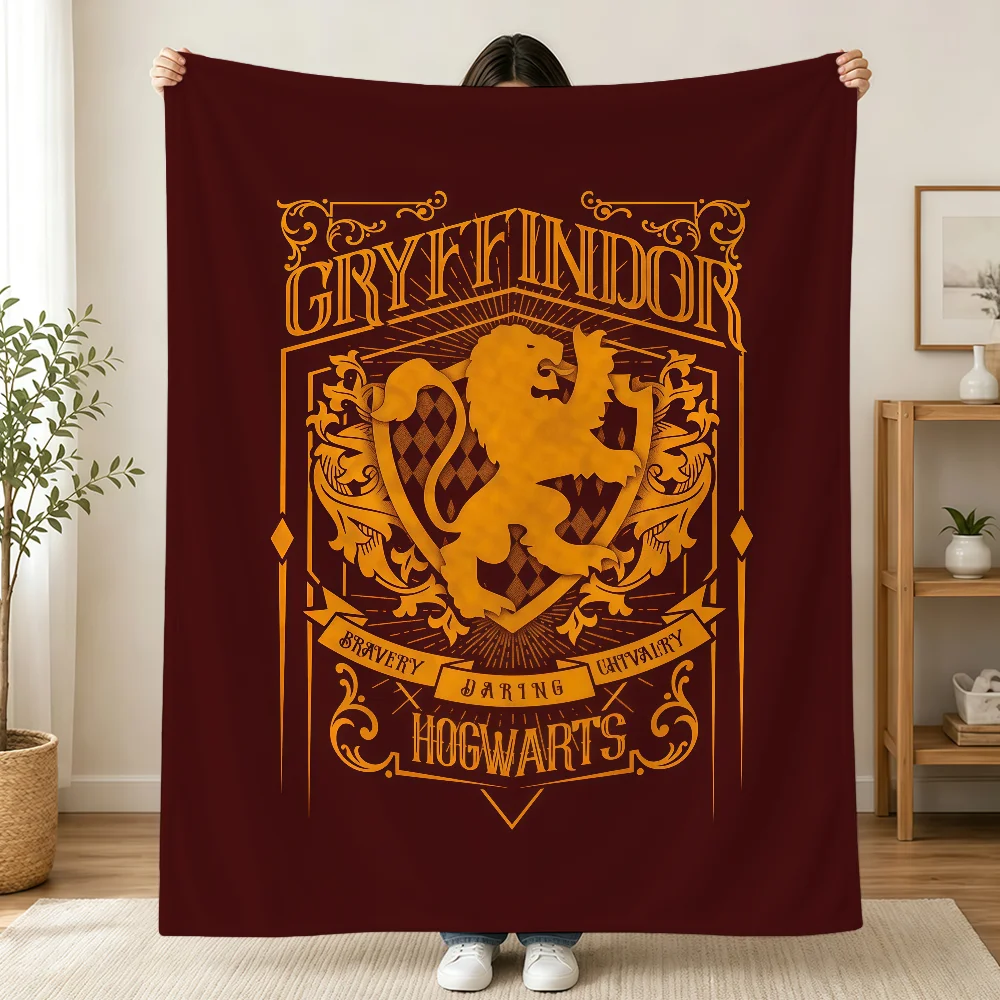 H-HarryS P-PotterS Decke, bedrucktes Flanell, weich, warm, gemütlich, für die Jahreszeit, zum Nickerchen, für Bett, Sofa, Reisen, Camping, Geschenk für Erwachsene und Kinder – Detail 10