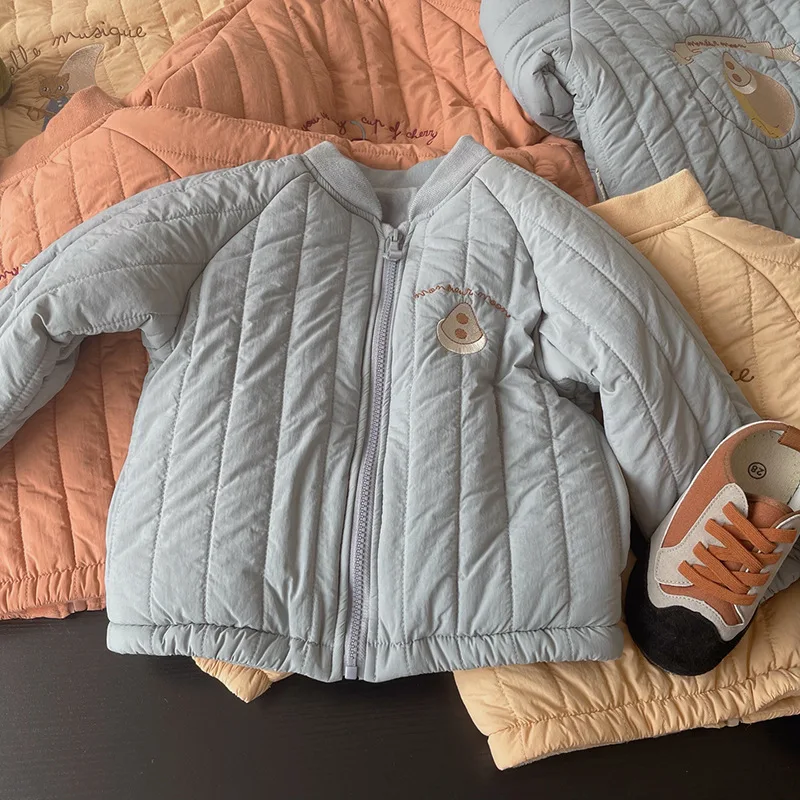 Veste de Baseball Épaisse et Chaude pour Fille, Manteau de dehors à Fermeture Éclair, Vêtements d'Extérieur pour Enfant de 2 à 6 ans, à la Mode, Hiver