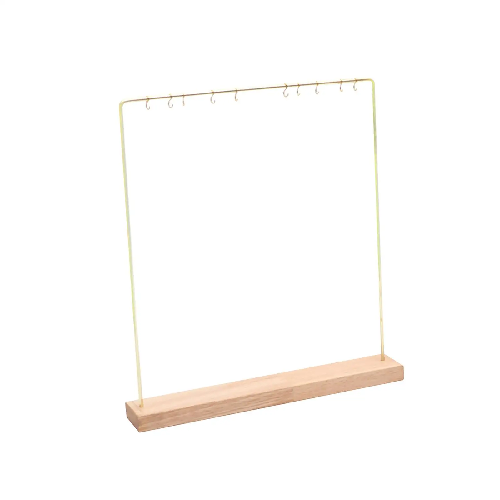 

Necklace Stand Holder Wooden Jewelry Display Stand for Earrings Rings Vanity