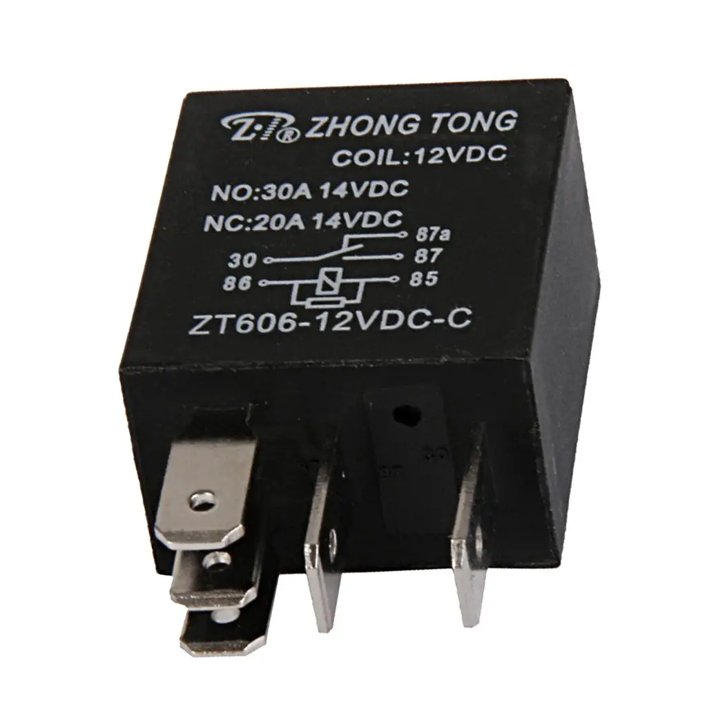 Micro Relay 5 PIN 12v 20a/30a + Normally Open Mini 20 amp MARINE