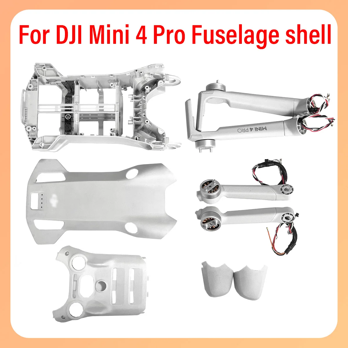 

Original factory min4pro upper, middle, and lower shells, front, rear, left, and right arm side covers are suitable for DJI min4