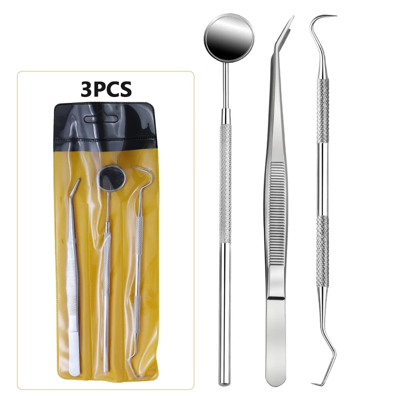 Dental Tool Set for Removing Dental Dirt Professional Teeth Cleaning Kit with Scissors Flosser And Other Oral Care Accessories