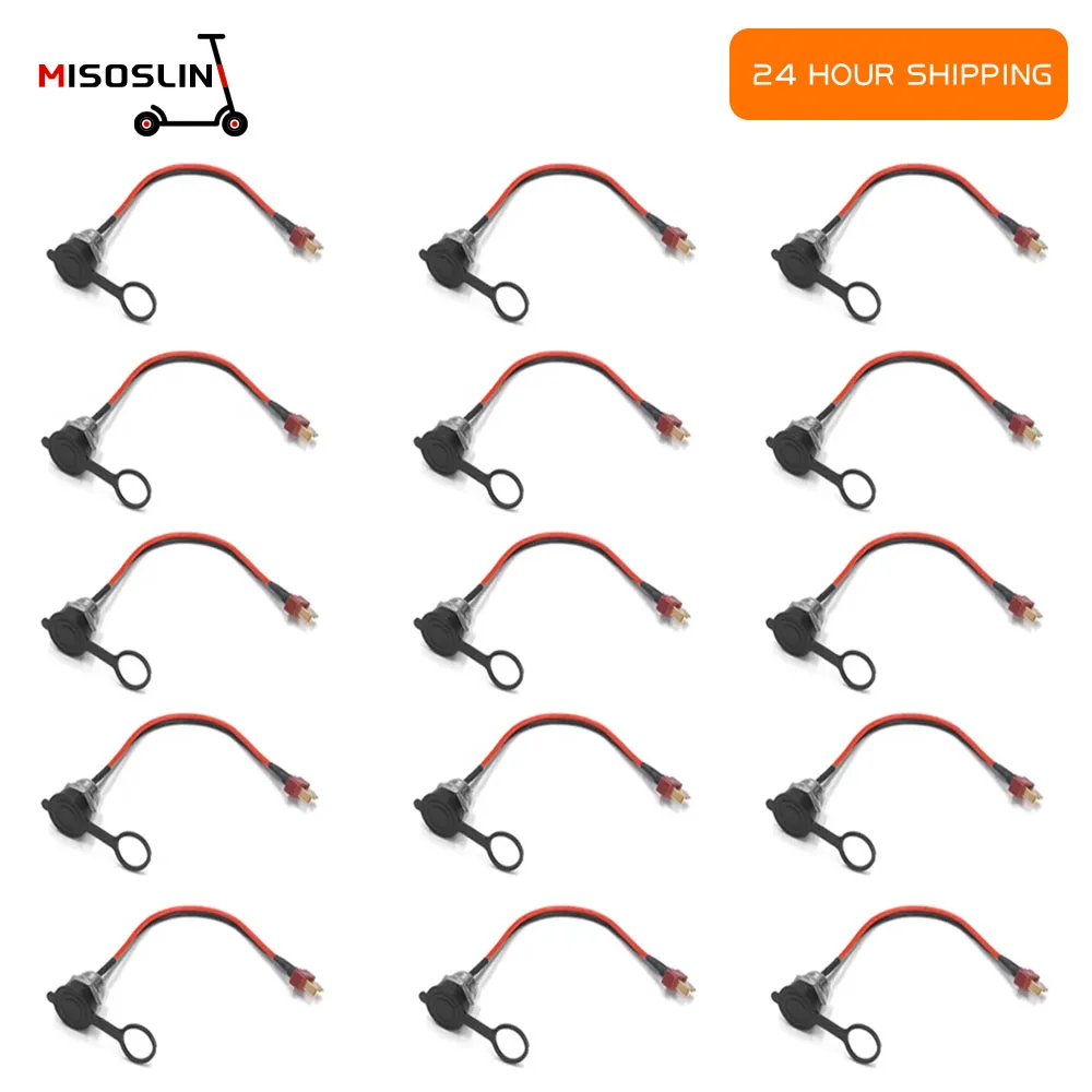 

15PCS Charging Interface Power Cable Electric Scooter Accessories Charging Socket Port Plug For KUGOO M4 PRO Repair Replacement