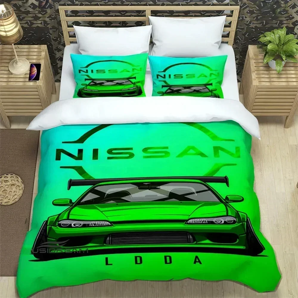 

GTR racing retro printed Bedding Sets exquisite bed supplies set duvet cover bed comforter set bedding set luxury birthday gift