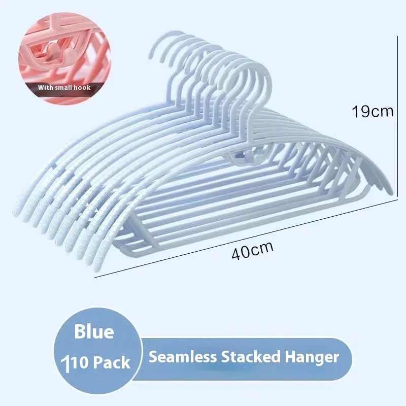 Clothes Hangers Plastic Non-slip Seamless Hangers Traceless Semicircle Coat Hangers Drying Windproof Clothes Racks