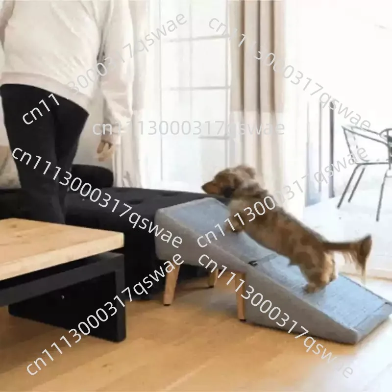 Foldable Wooden Pet Stairs And Stool 2 In 1, Dog Steps And Ramp For Small Dogs, Multifunctional Pet Ladder And Footstool