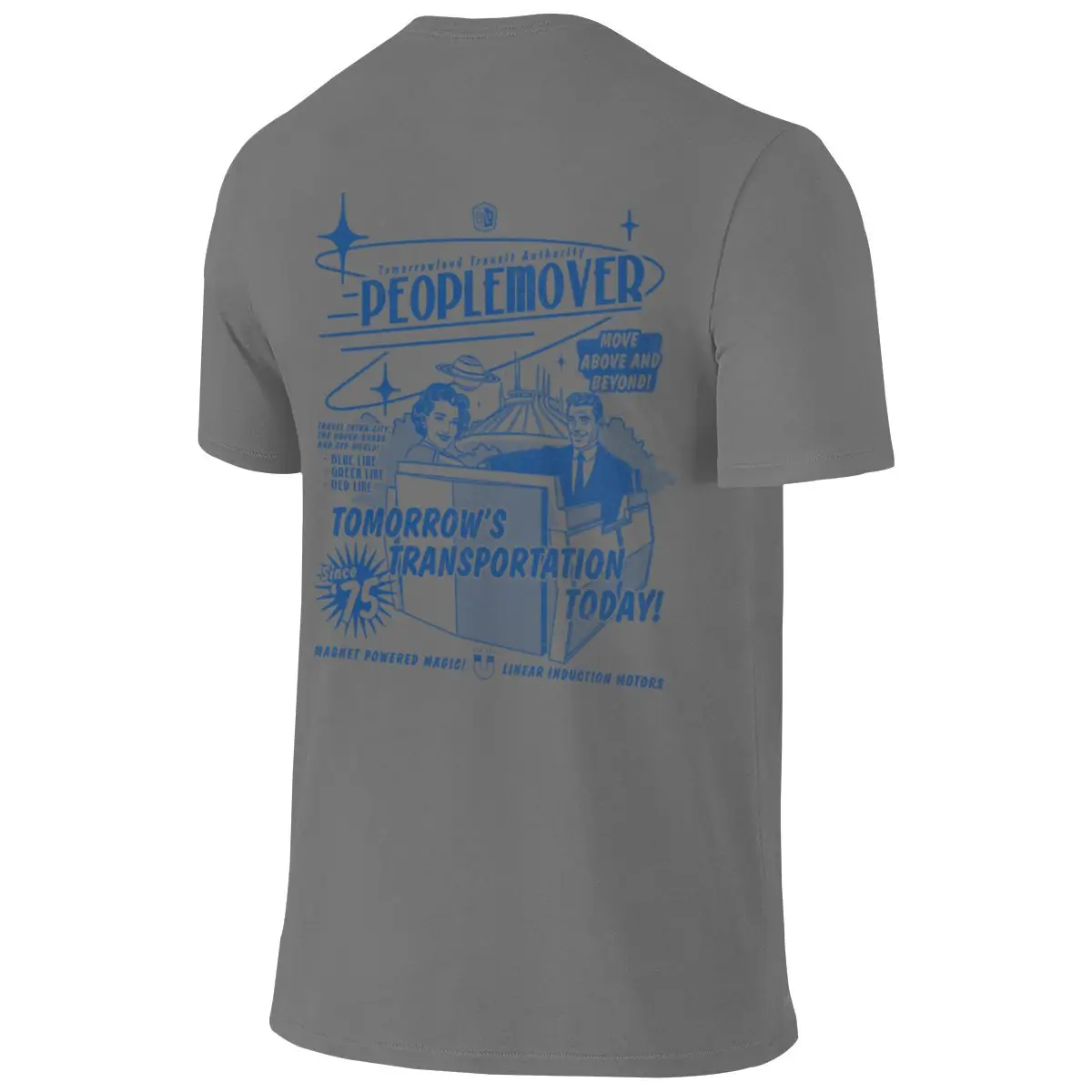 Peoplemover - Move Above And Beyond Commuting Reversible T-shirt Fresh And Versatile Thin For Summer Tees