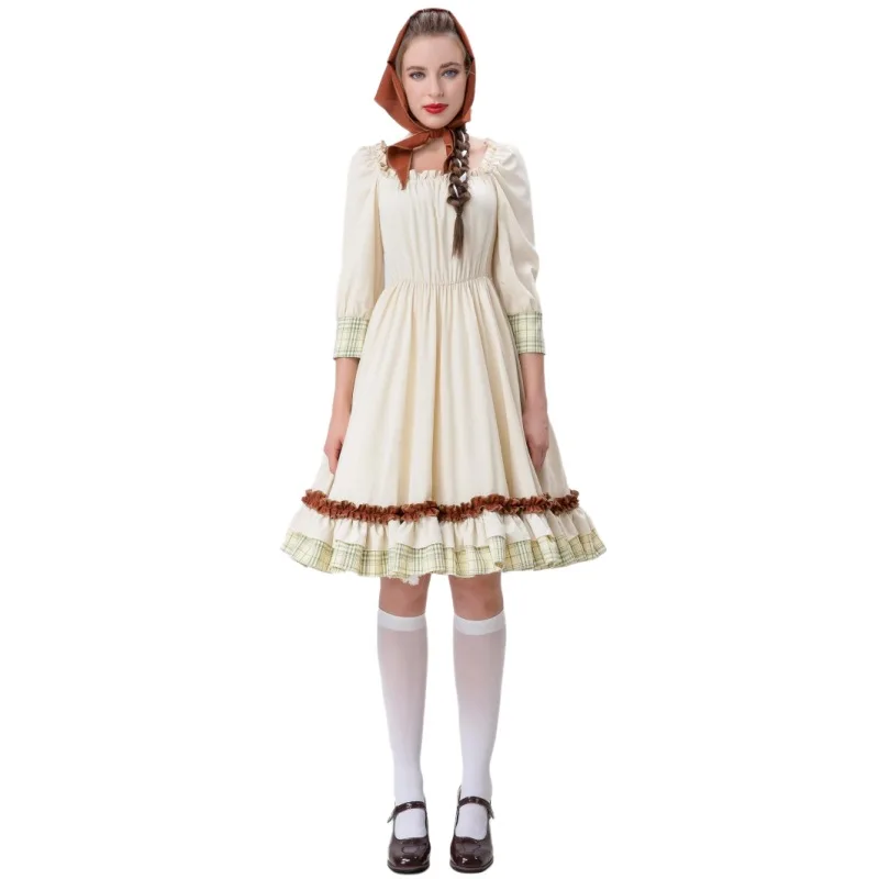 大人女性用シサスコスプレ衣装赤ずきんちゃん農場メイドドクター遊び心のある衣装カントリーエステートアンサンブル