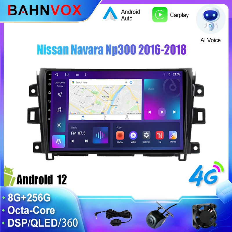 

10.1" Android 12.0 Car Radio For Nissan Navara Np300 2016-2018 Stereo Multimedia Video Player Head Unit DSP