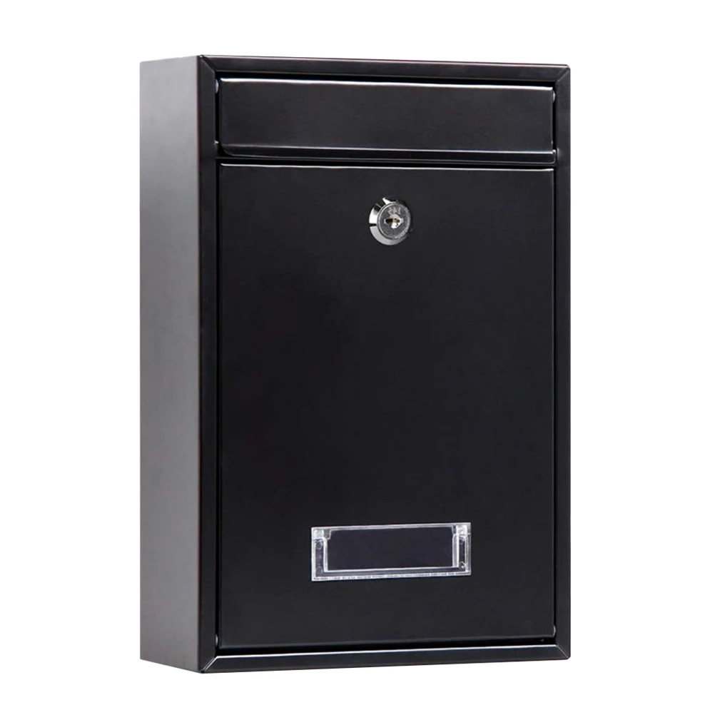 

Galvanized Metal Mailbox Durable Iron Letter Case Post Newspaper Holder Suitable Home Office Garden Use