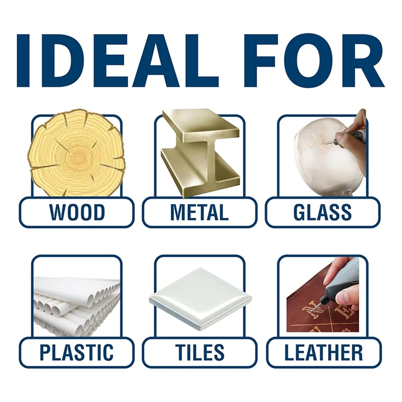 ABNO-20 Pcs Double Cut Carbide Rotary Burr Set 1/8In For Metal Glass Woodworking, Drilling, Polishing Cutting With 2 Collets