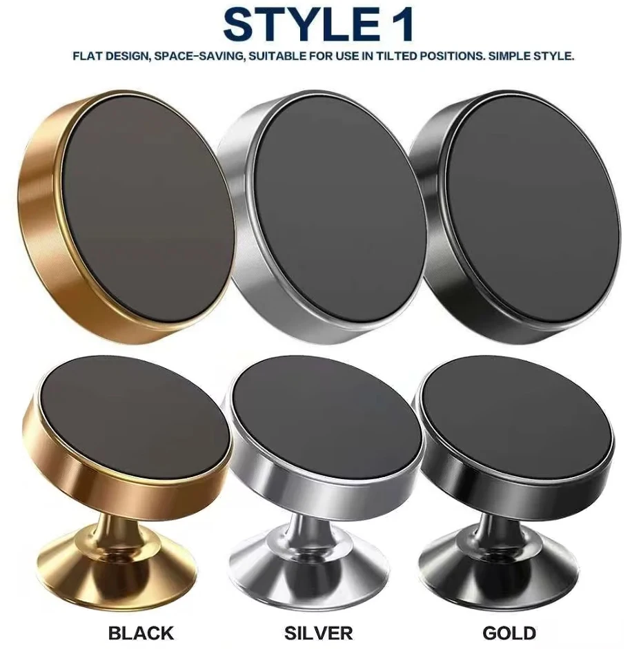 

Magnetic Car Phone Bracket Car 360° Adjustable Holder Strong Magnet Navigation Design Stand Holder Car For Samsung Xiaomi 2026