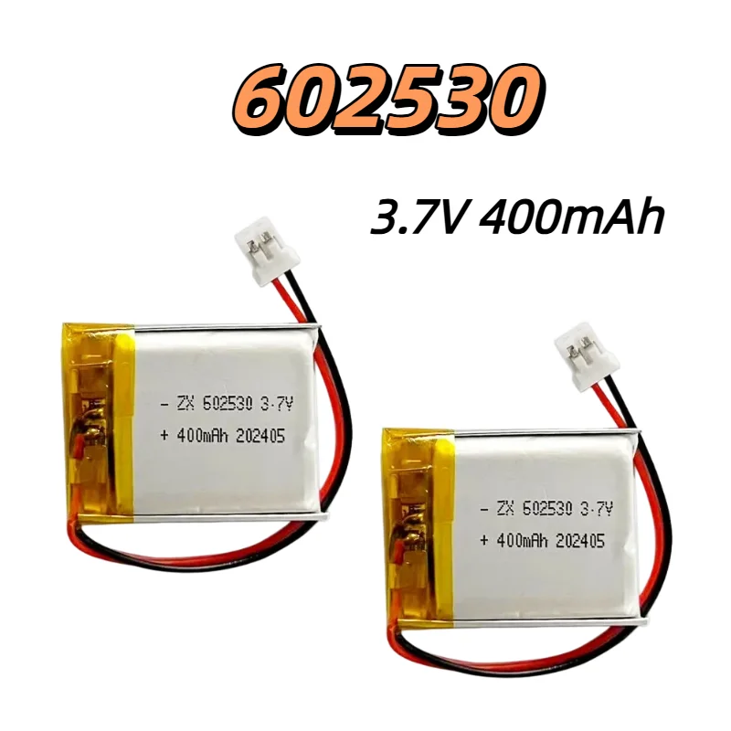 

602530 3.7V 400mAh Rechargeable LiPo Battery Lithium Polymer Cell For Electric Toothbrush Toys Remote Controller