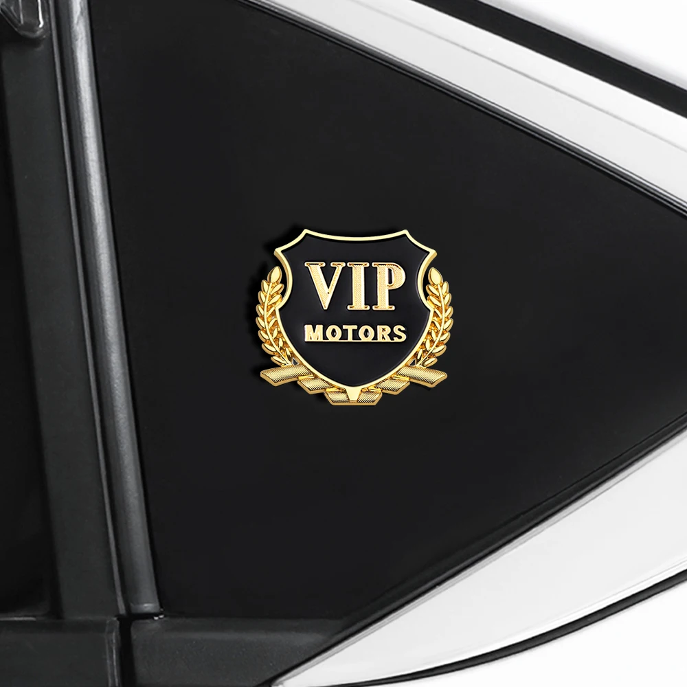 1/2PCS VIP MOTORS LOGO Car Decoration Metal Sticker for Suzuki Mazda Skoda Ford Subaru Seat Volvo Toyota Fiat Land Rover Renault - view 5