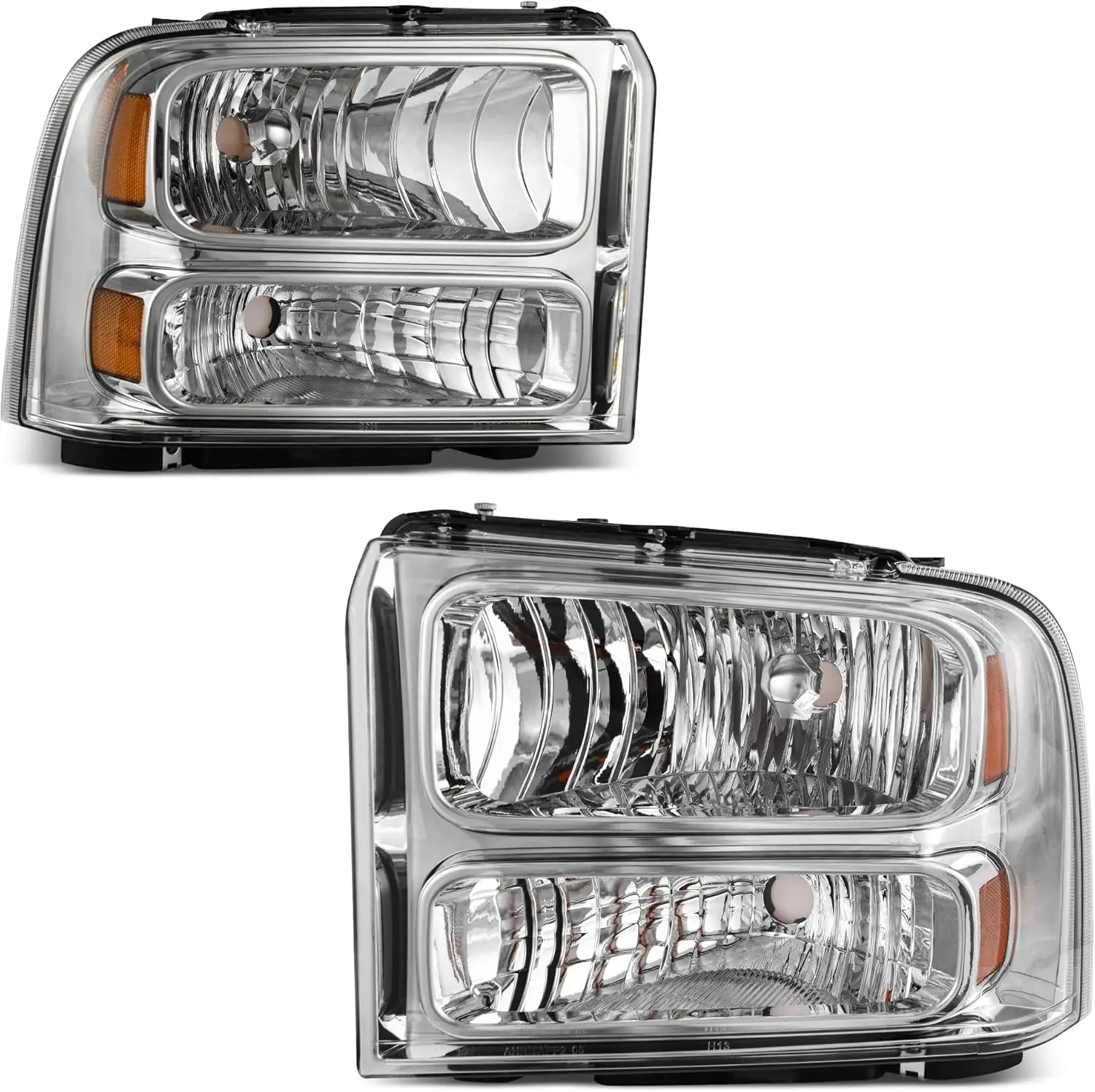 Headlight Assembly Compatible with 05 06 07 Ford F250 F350 F450 F550 Super Duty/05 Ford Excursion Headlight Assembly OE Projecto