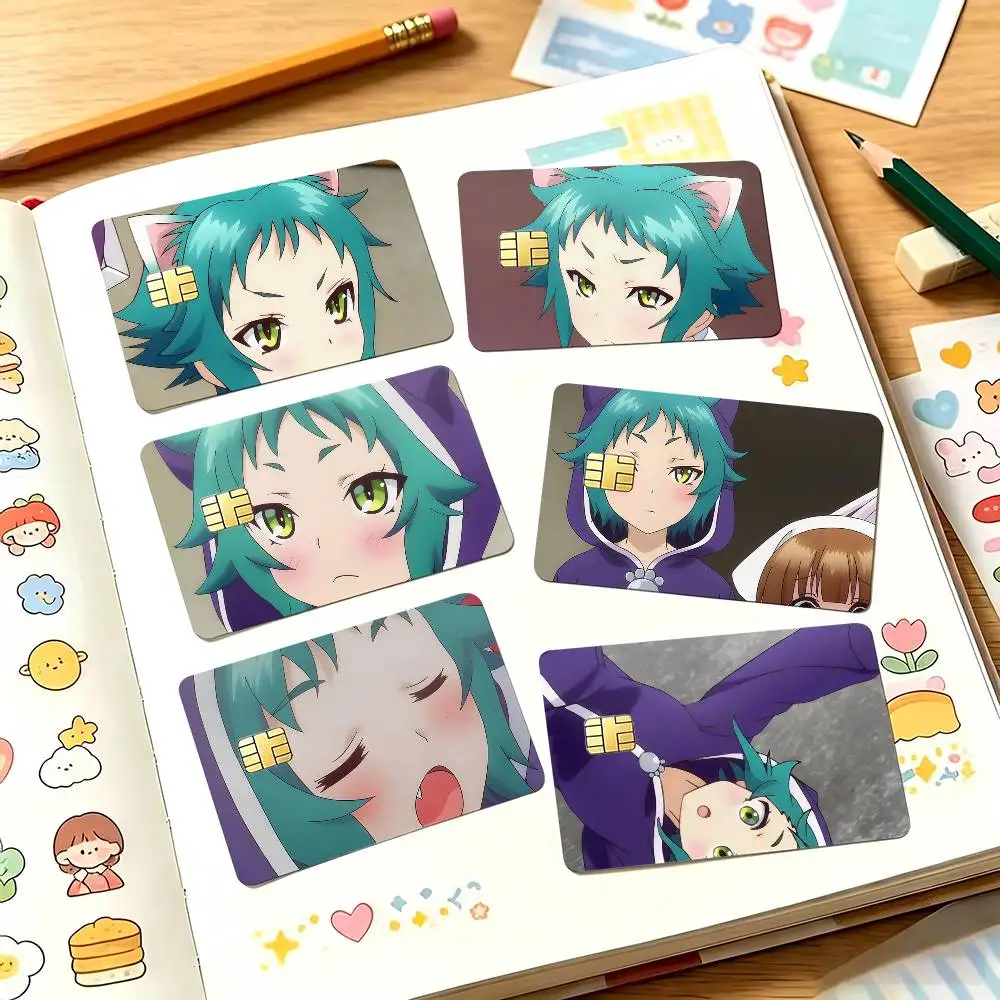 Yaya Fushiguro Anime Characters Card Sticker 4Pcs Credit Card Skin Anti Scratch Bank Debit Card Decal