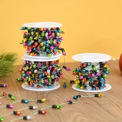 5M Christmas Decoration Light String Xmas Wreath DIY Color Bulb Ornaments Pendant Noel Decor Home Decoration Natal Navidad