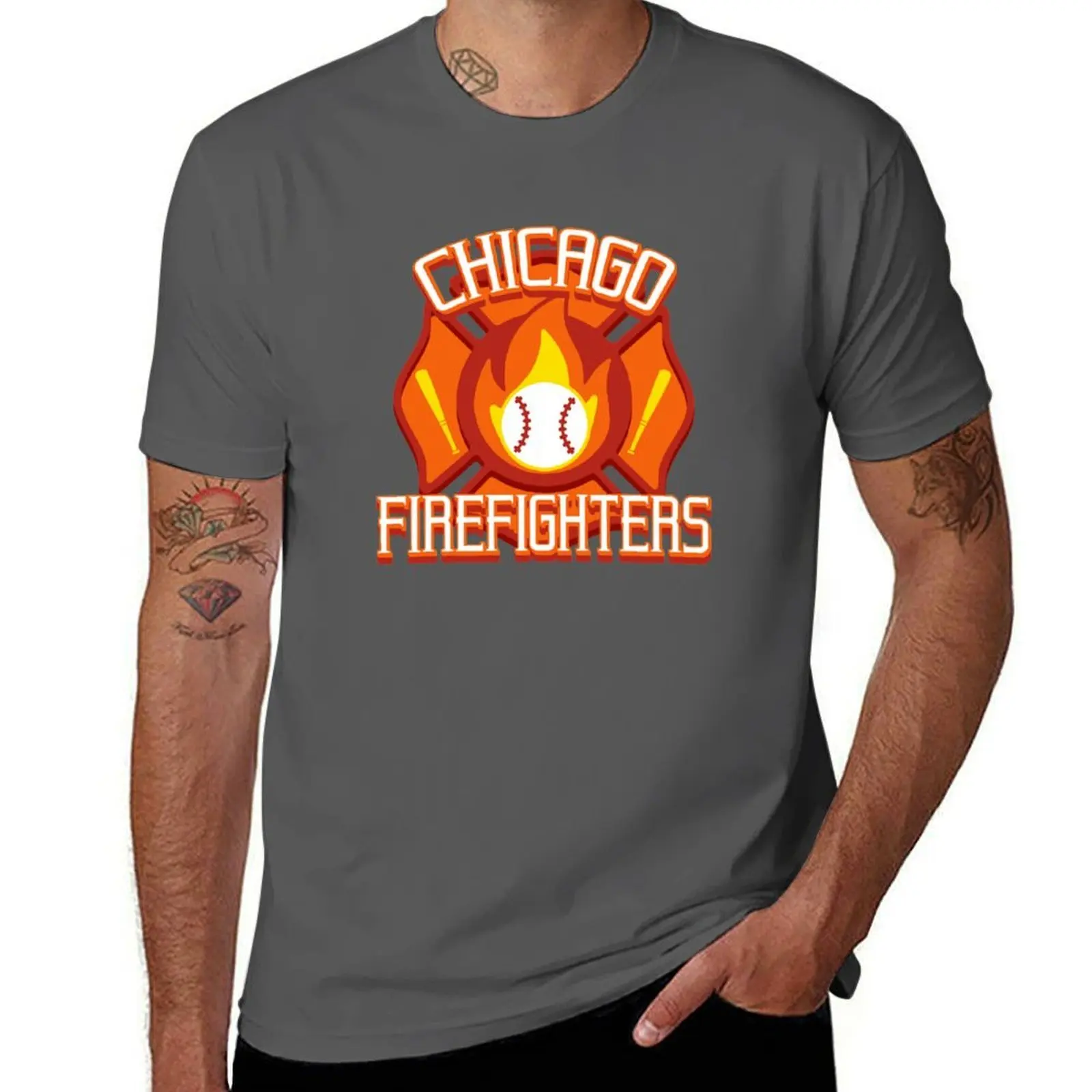 

Chicago Firefighters Logo - Blaseball T-Shirt man t shirt cotton high quality man t shirt summer T-Shirt